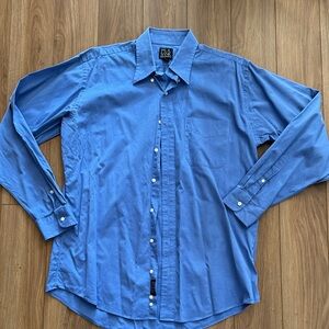Jos. A. Bank Classic Blue Button-Up Shirt